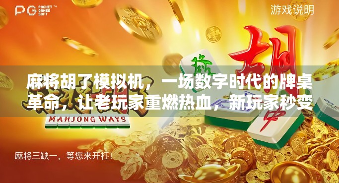 麻将胡了模拟机，一场数字时代的牌桌革命，让老玩家重燃热血，新玩家秒变高手！