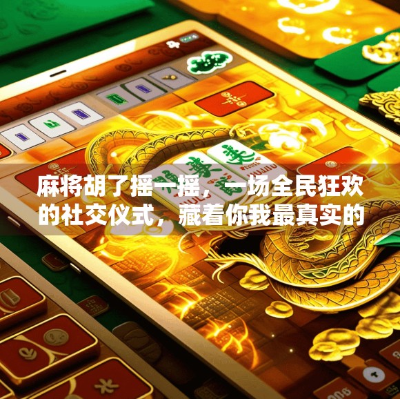 麻将胡了摇一摇，一场全民狂欢的社交仪式，藏着你我最真实的快乐密码