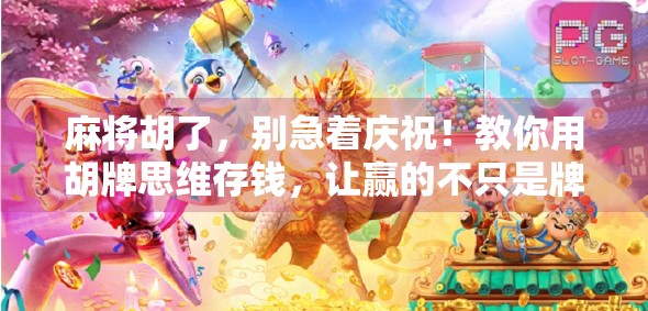 麻将胡了，别急着庆祝！教你用胡牌思维存钱，让赢的不只是牌局