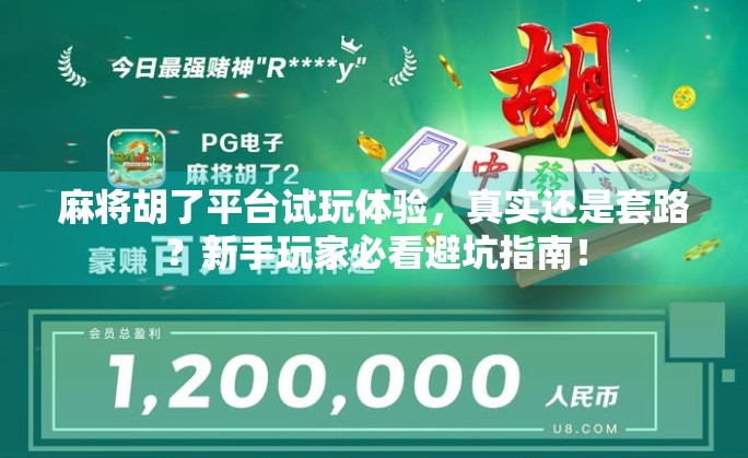 麻将胡了平台试玩体验，真实还是套路？新手玩家必看避坑指南！